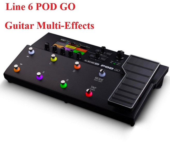 딜레이이펙터 라이브 무대 공연스튜디오 녹음을 위한 오리지널 라인 6 포드 고 기타 멀티 이펙트 플로어 프로세서 페달, 1개