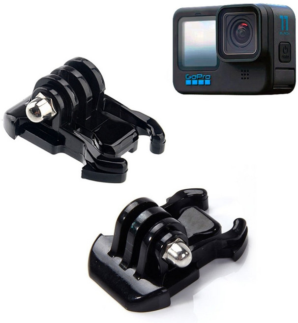 톡톡마켓 고프로11 블랙 호환 거치대 퀵 릴리즈 버클 마운트, 1개
