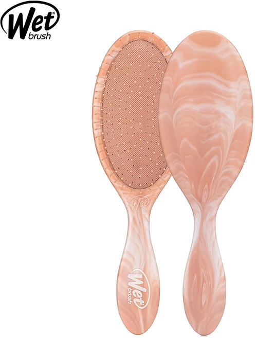 [웻브러쉬] 헤어브러쉬 오리지널 디탱글러 워터컬러 웨이브 드라이 머리 빗, 1개, 핑크 - 쿠팡
