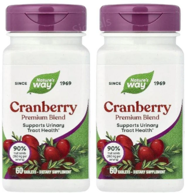 네이처스웨이 크렌베리 크랜베리 60정 2개 비타민C Cranberry - 쿠팡