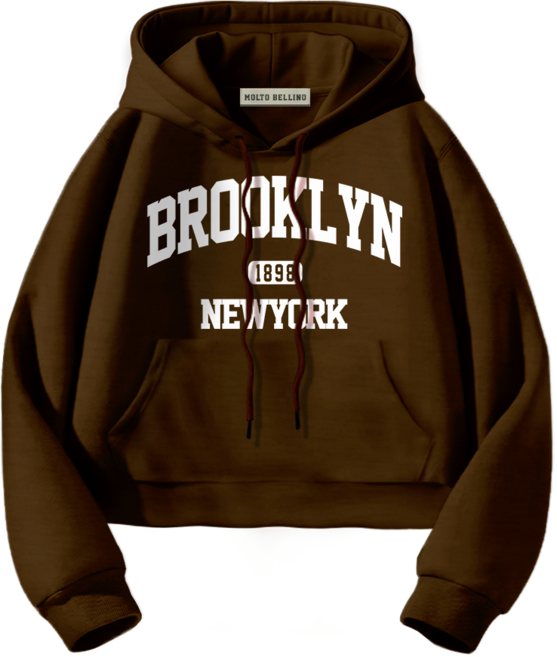 몰토벨리노 SF브룩클린1898 세미오버핏 크롭 후드티