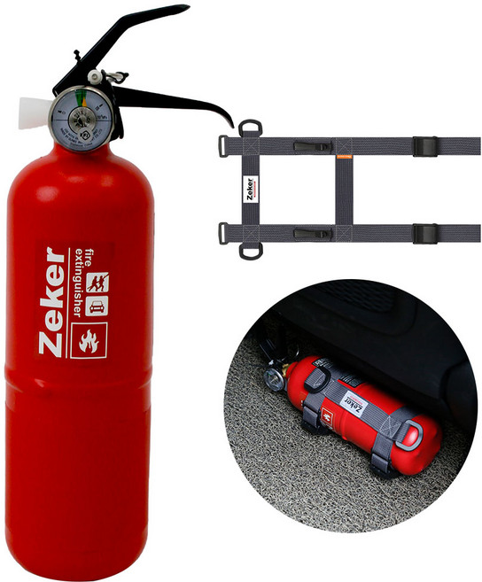 차량용 소화기 KFI인증 국가검증, 레드+스트랩, 1개, 0.7kg