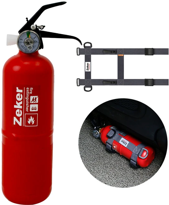 차량용 소화기 KFI인증 국가검증, 레드+스트랩, 1개, 0.7kg - 쿠팡