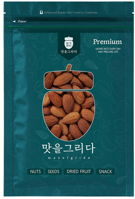 맛을그리다 볶음 아몬드 500g+500g (25년산 햇아몬드) 구운 볶은 견과, 2개