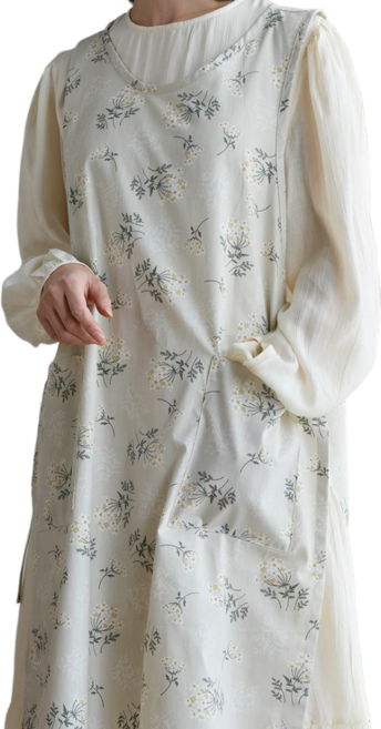 리브론 16수 롱트임 앞치마, 1개, 플라워