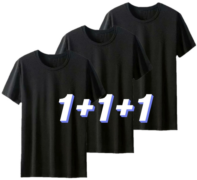 1+1+1 파스텔컴퍼니 쿨 메쉬 라운드 반팔티 아이스 냉감 기능성 티셔츠 남여공용 무지