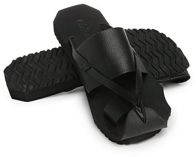 男士涼鞋 韓版潮流涼拖鞋 真皮休閒沙灘羅馬涼鞋