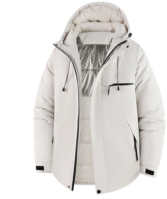 防風防水保暖羽絨外套 - 連帽情侶款衝鋒衣夾克