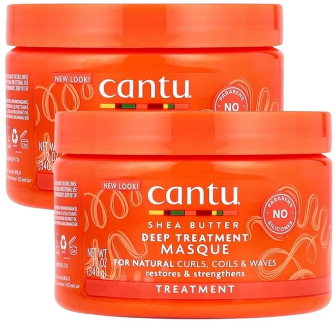 칸투 시어 버터 딥 트리트먼트 마스크 내추럴 헤어용 340g 2개 - 쿠팡