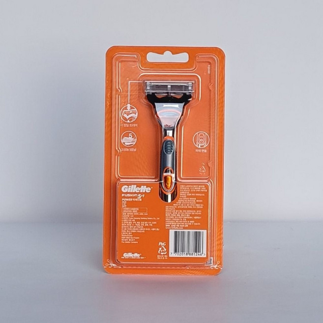 질레트 퓨전(5+1) 파워면도기 1EA, 색상:ONE COLOR|사이즈:FREE