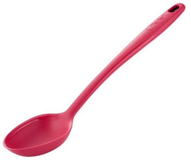 테팔 인지니오 플로플렉스 실리콘 스푼 국자, 딥빨간색, 1개