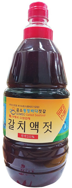 곰소청정바다 청정바다 갈치 액젓 1.8L 갈치속 갈치창 이강산닷컴, 1개
