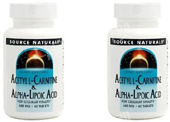 소스내추럴스 아세틸 엘 카르니틴 알파 리포산 알파리포 산 650 mg 60정2통, 60정, 2개, 60정 - 쿠팡