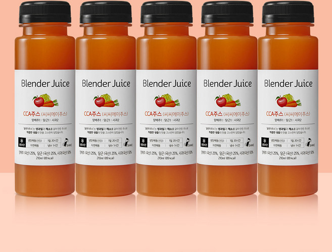 옵션3 휴롬 착즙100% 비가열 CCA주스 - 5일 10병 블렌더주스, 10개, 210ml