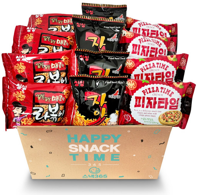 자야 30g 8개+ 피자타임 30g 8개+ 라볶이 30g 8개 추억의 옛날과자 세트, 1개