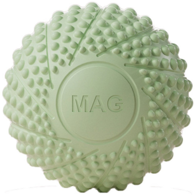 肌肉放鬆 瑜伽球 健身球, 磁力筋膜球【草綠色】, 1個