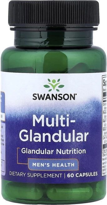 단백질 비타민 철분 마그내슘 칼슘 Swanson 멀티 선 남성 건강 캡슐 60정 고루고루섭취해주세요, 1개 - 쿠팡