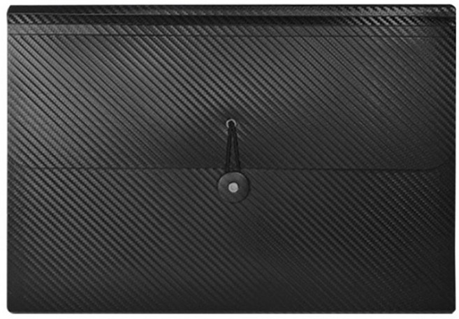 블랙 다크그레이 포켓 파일 13칸 구분 파일가방, 1개