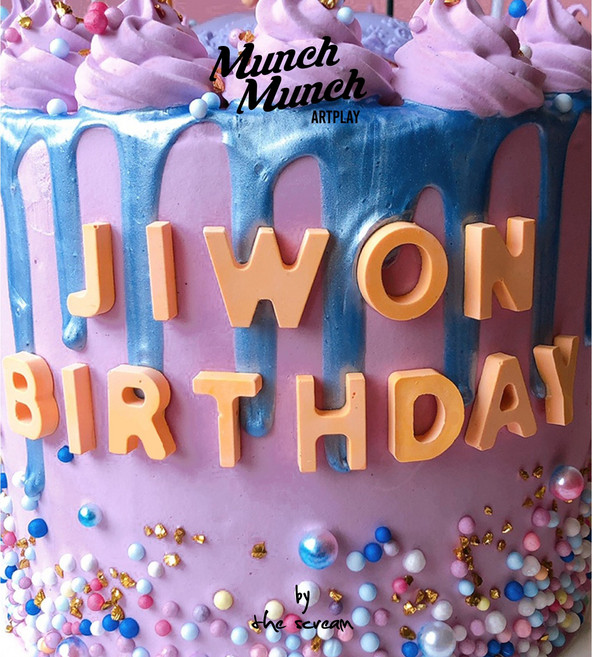 알파벳 토핑파츠 / 2style 파스텔 블럭 모형케이크 만들기 diy, 3. ABCD+숫자HBD, 연노랑, 1개