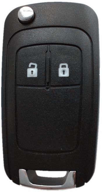 쉐보레 폴딩키 키 케이스 호환용 교체형 트랙스 스파크 말리부 스마트키 크루즈 올란도 임팔라 자동차키케이스, 기본 2버튼, 블랙, 기본 2버튼