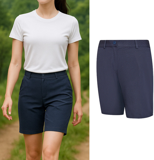 콜핑 여성 여름 신축 패턴 4부 등산 반바지 KSC984RP5W