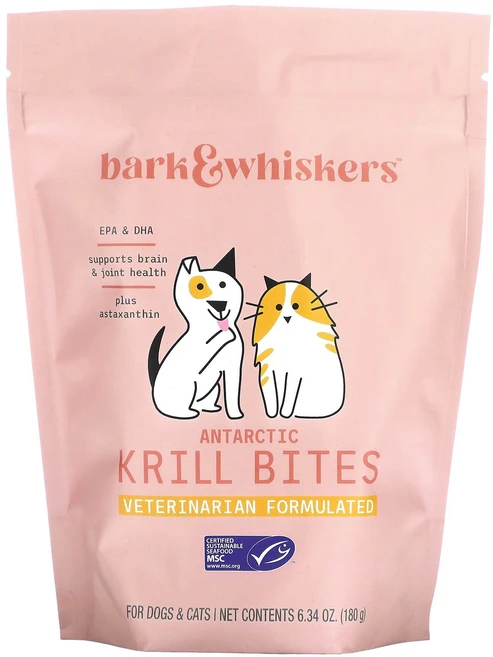 개·고양이 남극 크릴 바이트 180g | Dr. Mercola Bark&Whiskers - 쿠팡