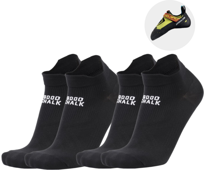 클라이밍 양말 굿삭스 2켤레 1세트 굿초크 스포츠 양말, 2개, 블랙