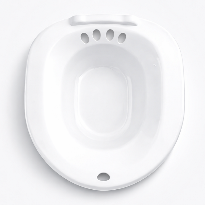 다실 편안착석 간편세척 좌욕기, 화이트, 1개