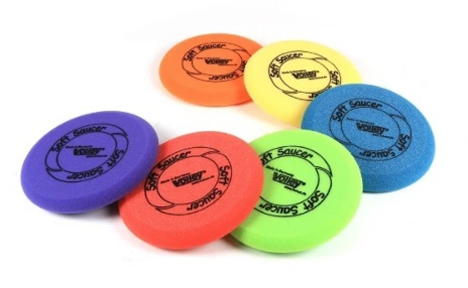 플라잉디스크 1개 색상임의배송 스펀지 폼 말랑 원반던지기 키즈 어린이 아동 유아 키드짐 - 쿠팡