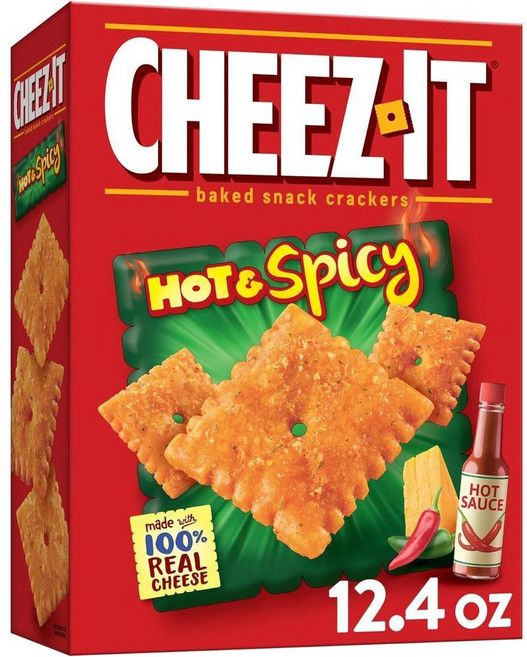 치즈 잇 치즈 크래커 베이크 스낵 크래커 핫 앤드 스파이시, 351g, 3개