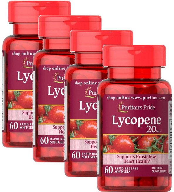 퓨리탄스프라이드 라이코펜 20mg 소프트젤 Puritans Pride Lycopene, 4개, 60정