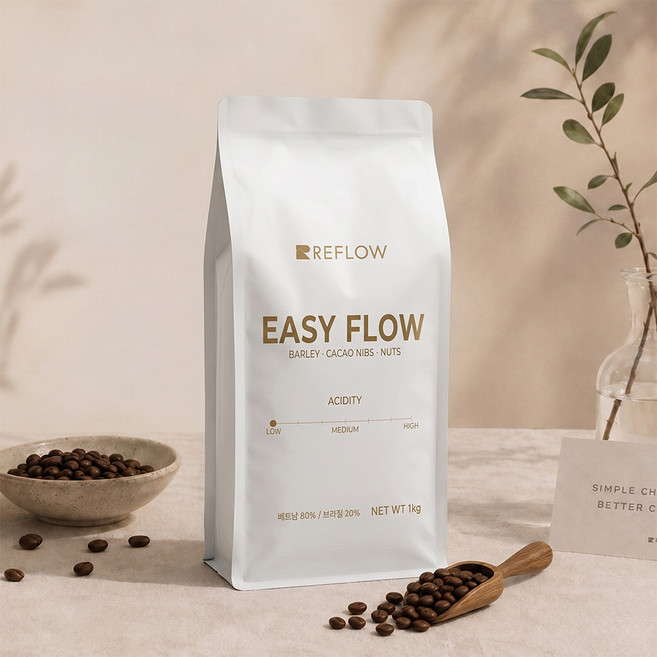 리플로우 이지플로우 커피원두 맛있는 브라질 블렌드 로스팅 1kg, 1개