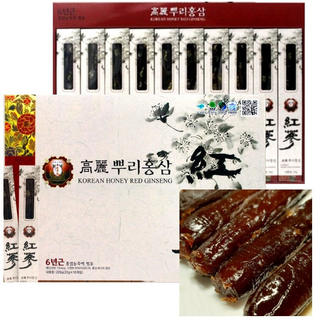 6년근홍삼정과 선물 홍삼정과 22*10팩 홍삼절편