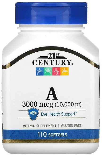 21st Century (21세기 센트리) 비타민A 3 000mcg(10 000IU) 소프트젤 110정, 21세기센트리 21st century, Vitamin, 1 - 쿠팡
