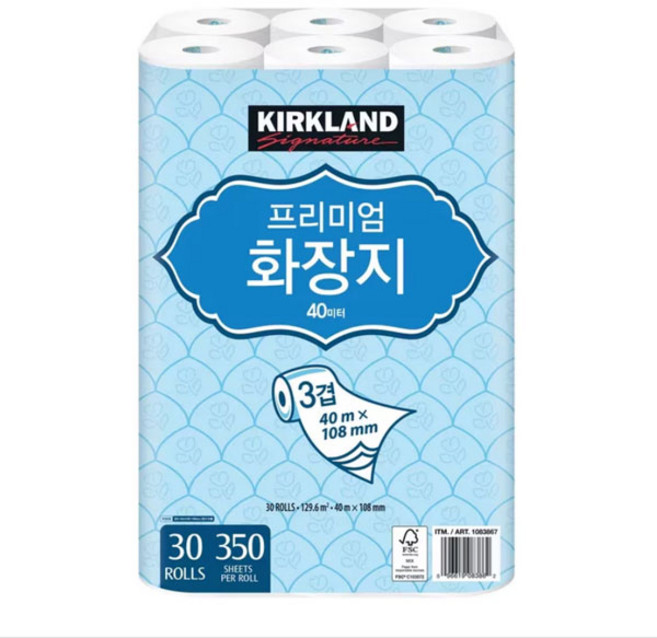 커클랜드 시그니춰 프리미엄 3겹화장지40m x 30롤, 40m, 1세트