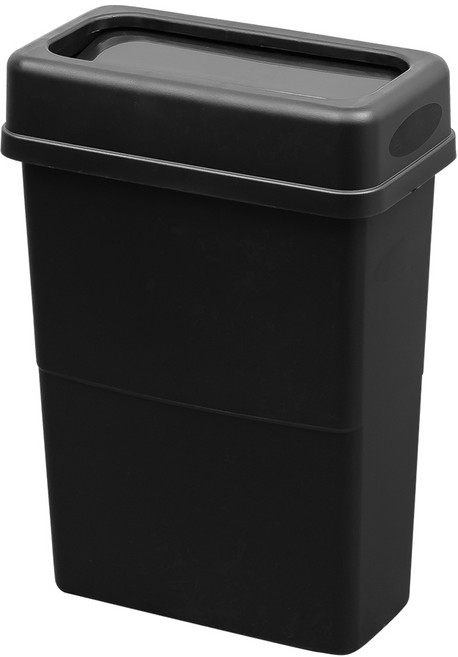 케이 빅슬림 반자동 70리터 업소용 사무실 대형 쓰레기통, 블랙