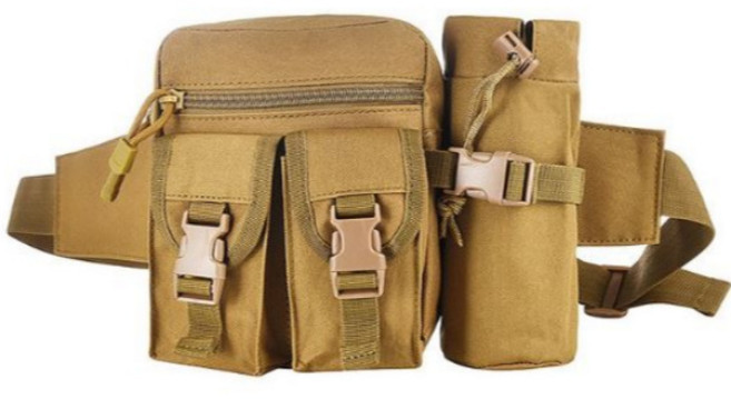 도나토르 다용도 허리 물통 힙색, 브라운, 1개