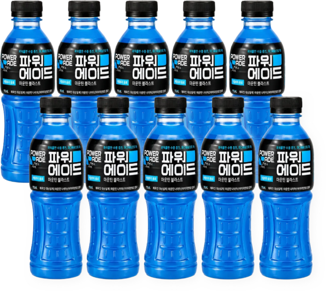 파워에이드 마운틴블라스트 PET 600ml 20개. 이온음료 운동음료 에너지음료수, 20개