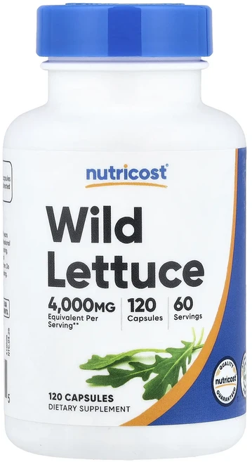 프리미엄상품 Nutricost 야생 상추 캡슐 120정(캡슐 1정당 80mg) 끝내주게잘나가는상품, Nutricost야생상추캡슐120정캡슐1정당80mg, 1개 - 쿠팡