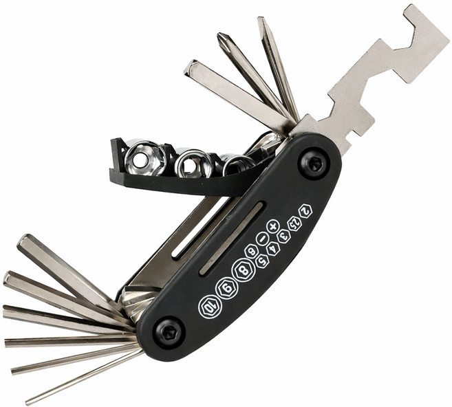 접이식 휴대용 육각렌치 자전거공구 멀티툴 수리기구 11종, 1세트