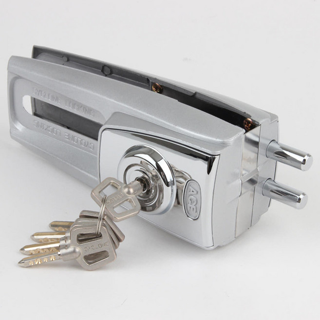 에이스싸이크론 단문형 강화유리 현관문 잠금장치 보조키 국내생산 열쇠5개, 1개, 에이스싸이크론(외문)