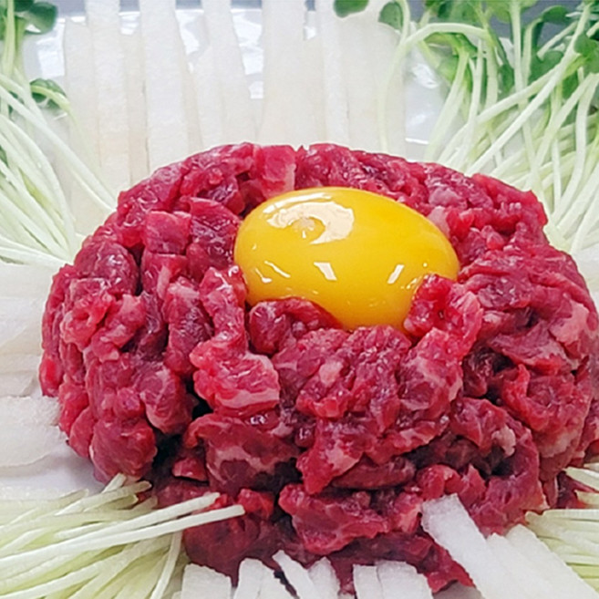 한우 뭉티기 소고기 육회 육사시미 생고기 200g, 1박스, 육사시미+고추장소스40g