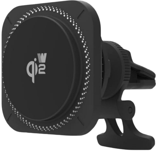 WePhone QI2-15W 車用無線充電器 磁吸式 MagSafe 半導體散熱 車用充電器 無線充電器 磁吸式充電器, 黑色, 主商品