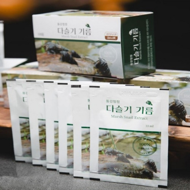 영월동강 청정 자연다슬기 농축진액 액상즙 파우치 다슬기오일, 30개, 33ml