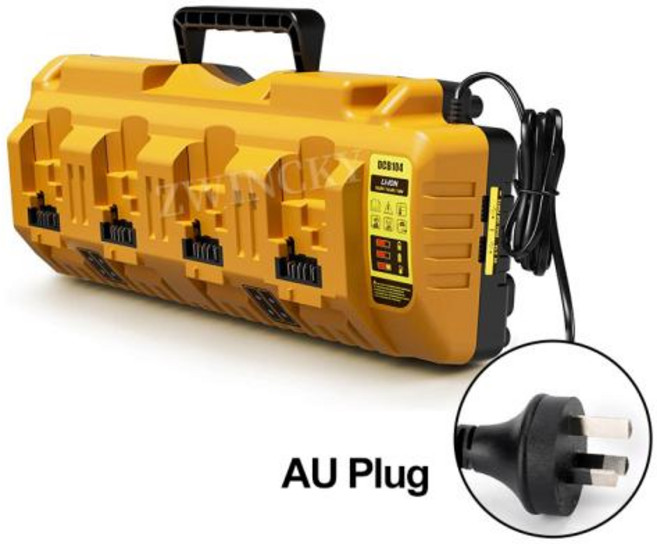 디월트 배터리호환 배터리 충전기 10.8V 12V 20V 60V 리튬 4포트 3A 320W 고속 DCB105 DCB118 DCB112 DCB119 DCB102, 3)AU Plug