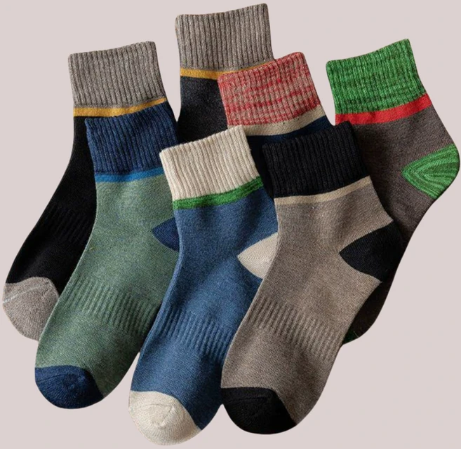 포근한 컬러풀 남녀공용 양말 7종세트 7P