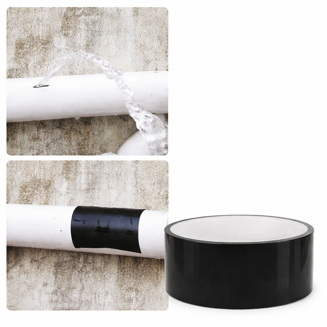 1+1 초강력 방수테이프 강력접착 누수보수 배관수리 PVC 파이프 셀프수리 보수테이프 5cm*152cm, 1개