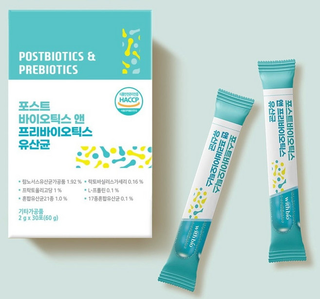 포스바이오틱스 앤 프리바이오틱스 유산균, 2g, 180개