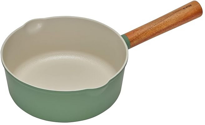 Dr.HOWS 닥터 하우스 멀티팬 OMIZA 오미자 설평냄비 20cm 세라믹 프라이팬 깊은 한 손 냄비 멀티 포트 그린, 1개, 상세페이지 참조, 1cm