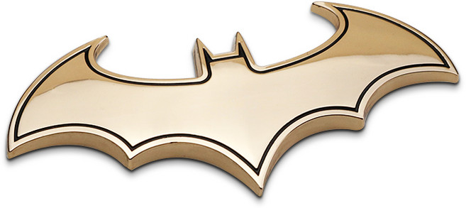 미즈코스 배트맨 엠블럼 메탈 스티커 자동차 튜닝 차량스티커 차량용 자동차 엠블럼 데칼 차스티커, 1개, 골드